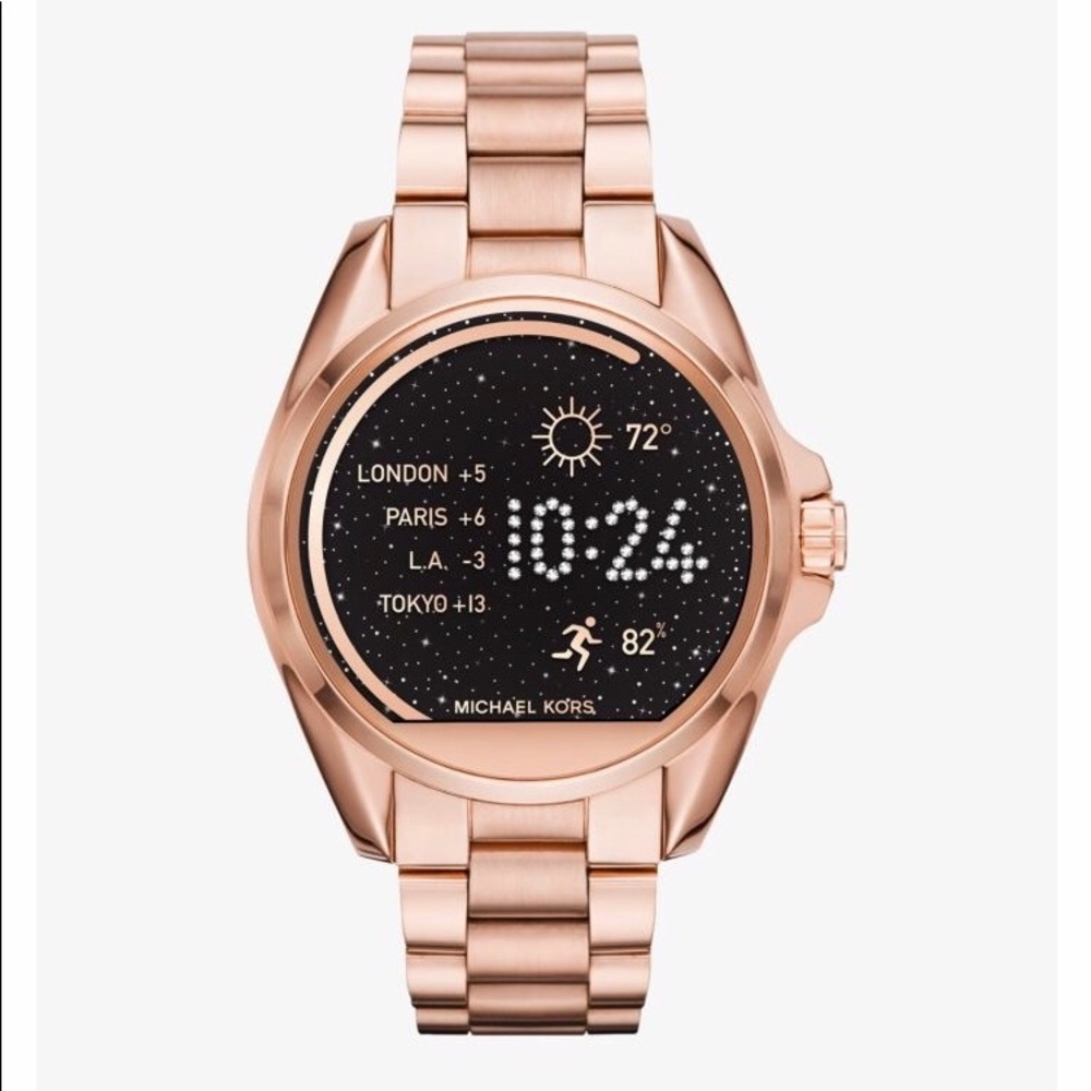 Michael Kors Bradshaw rose gold smart watch